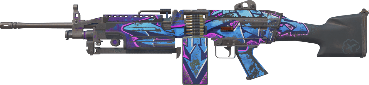 Preview image 1 of StatTrak™ M249 | Downtown (戦いで傷ついた)