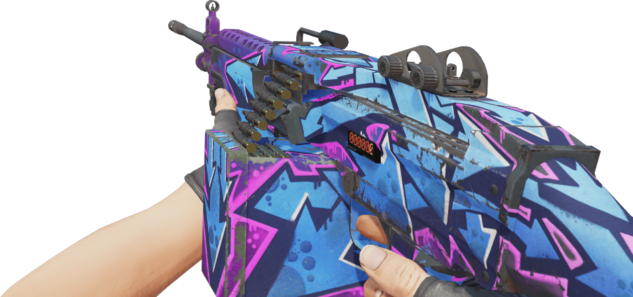 Preview image 3 of StatTrak™ M249 | La zone (Testée sur le terrain)