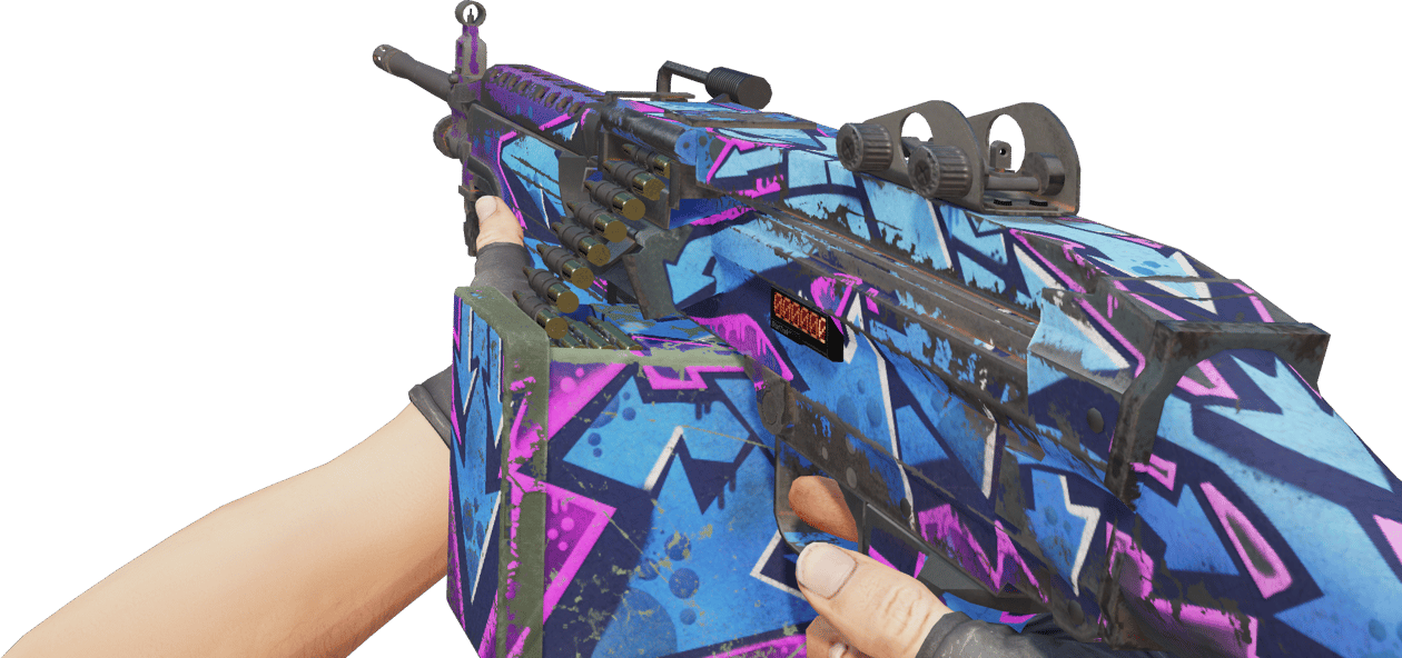 Preview image 3 of StatTrak™ M249 | Downtown (Well-Worn)