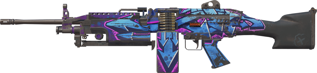 Preview image 1 of StatTrak™ M249 | Downtown (Well-Worn)