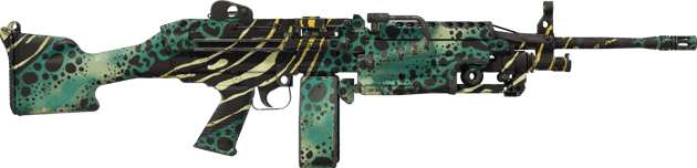 Preview image 2 of StatTrak™ M249 | Emerald Poison Dart (ผ่านการทดสอบภาคสนาม)