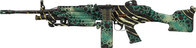 StatTrak™ M249 | Emerald Poison Dart (ผ่านการทดสอบภาคสนาม)