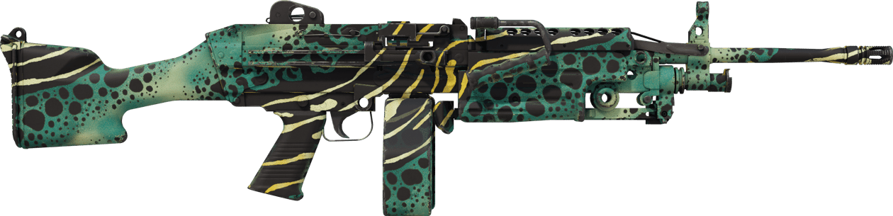 Preview image 2 of StatTrak™ M249 | Emerald Poison Dart (มีรอยถลอกเล็กน้อย)