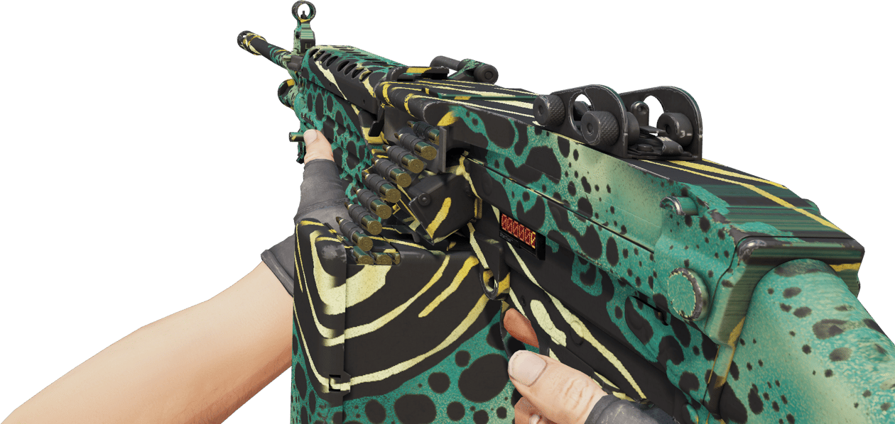 Preview image 3 of StatTrak™ M249 | Emerald Poison Dart (มีรอยถลอกเล็กน้อย)