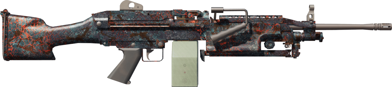 Preview image 2 of StatTrak™ M249 | Magma (Marquée par les combats)