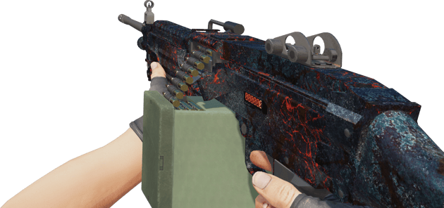 Preview image 3 of StatTrak™ M249 | 岩漿 (戰痕累累)