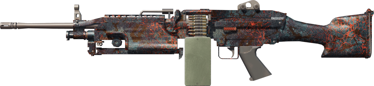 Preview image 1 of StatTrak™ M249 | Magma (Marquée par les combats)