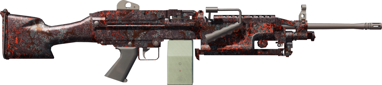 Preview image 2 of StatTrak™ M249 | Magma (Field-Tested)