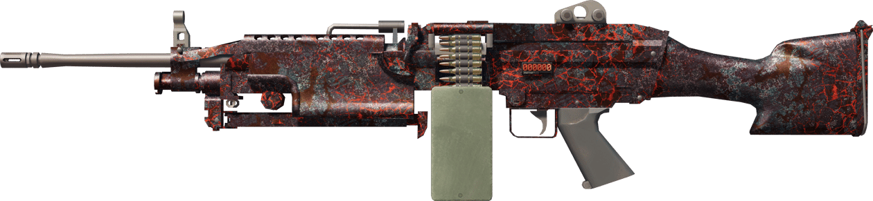 Preview image 1 of StatTrak™ M249 | Magma (Field-Tested)