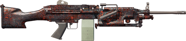 Preview image 2 of StatTrak™ M249 | 岩漿 (重度磨損)