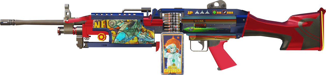 Preview image 1 of StatTrak™ M249 | Croisade nébuleuse (Neuve)