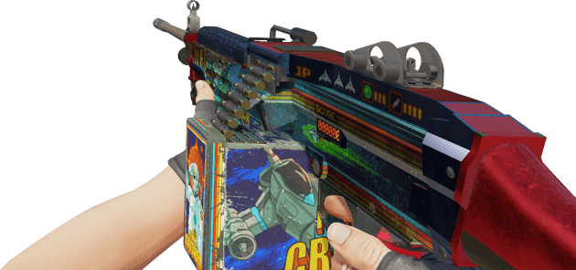 Preview image 3 of StatTrak™ M249 | Nebula Crusader (Field-Tested)