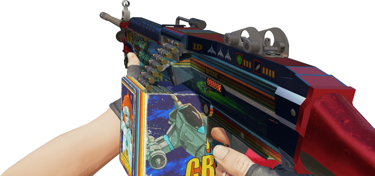 Preview image 3 of StatTrak™ M249 | Nebula Crusader (Minimal Wear)