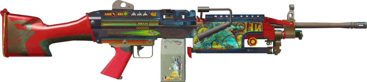 Preview image 2 of StatTrak™ M249 | Kosmiczny krzyżowiec (mocne zużycie)