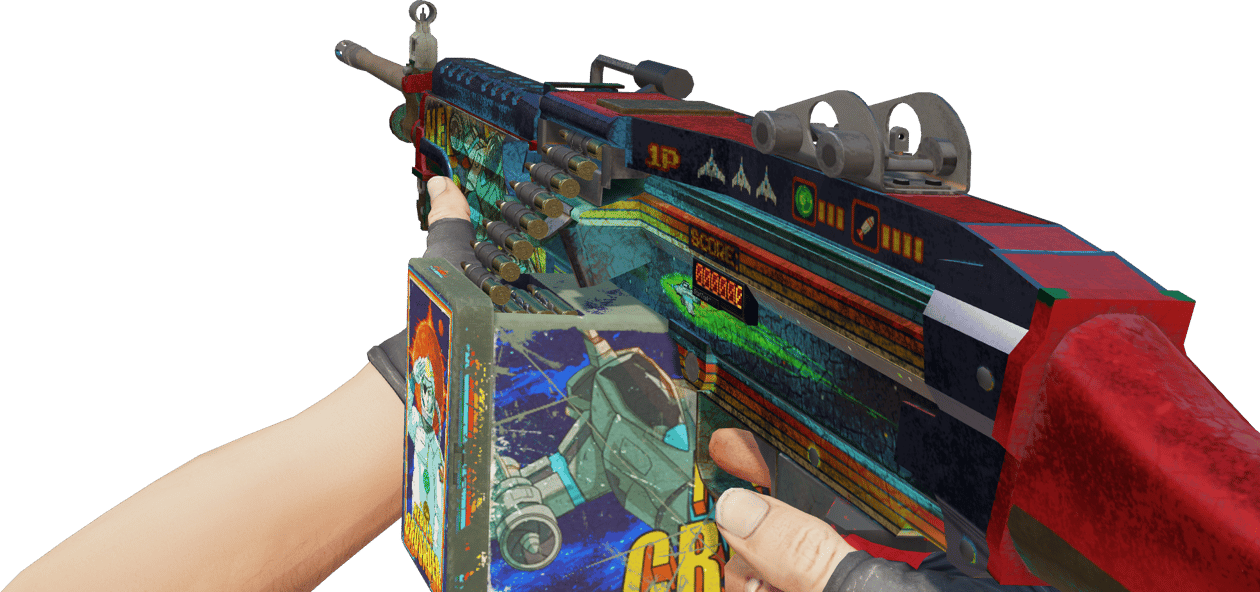 Preview image 3 of StatTrak™ M249 | Kosmiczny krzyżowiec (mocne zużycie)