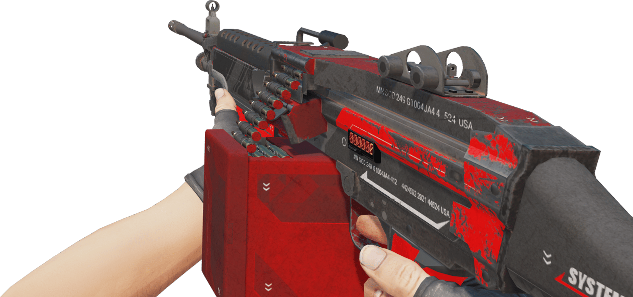 Preview image 3 of StatTrak™ M249 | Lukitus (Reissussa rähjääntynyt)