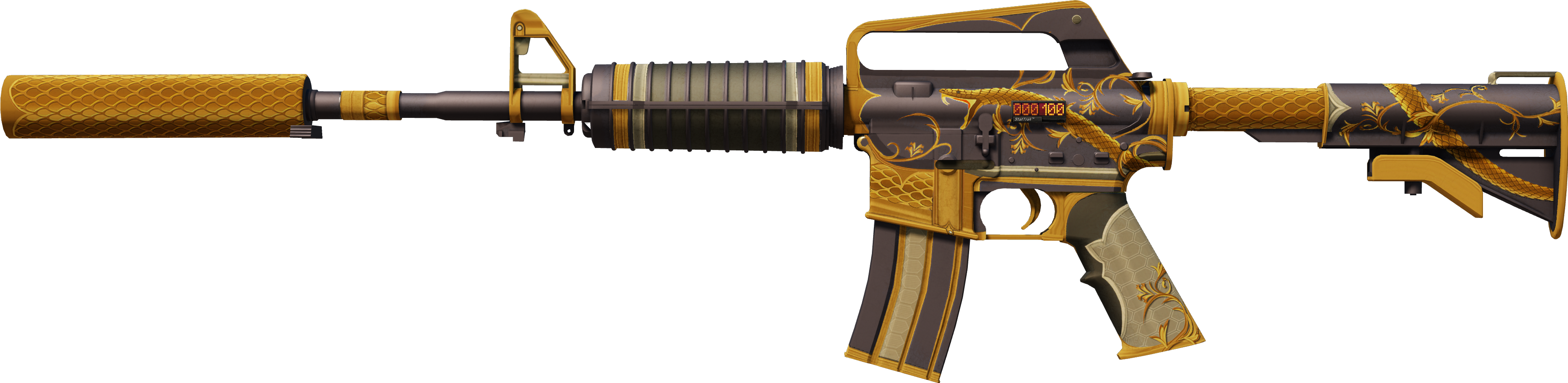 Stactra StatTrak™ M4A1-S | Golden Coil (Minimal Wear)