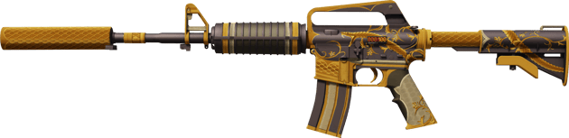 StatTrak™ M4A1-S | Serpentin doré (Très peu usée)