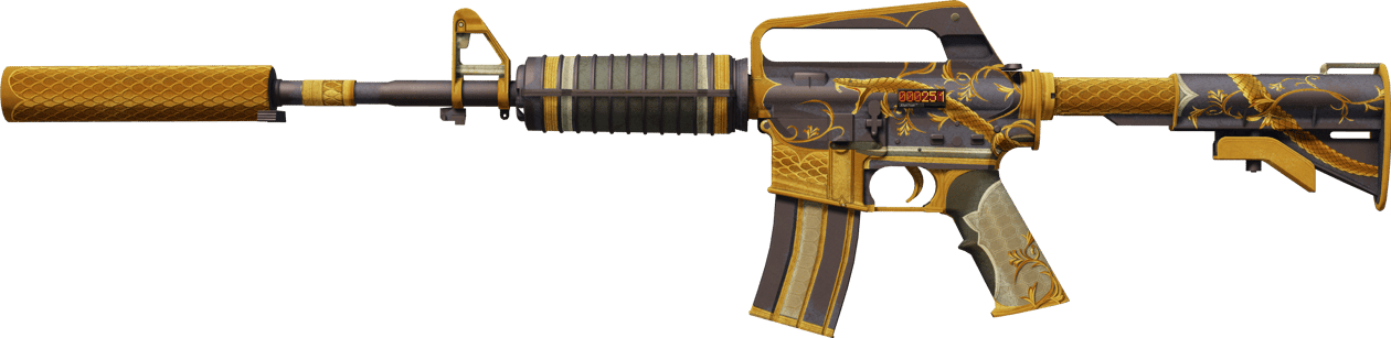 Preview image 1 of StatTrak™ M4A1-S | Golden Coil (WW - Khá mòn)