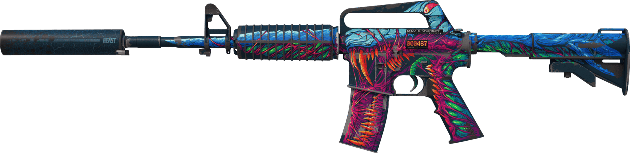 Preview image 1 of StatTrak™ M4A1-S | 暴怒野兽 (破损不堪)