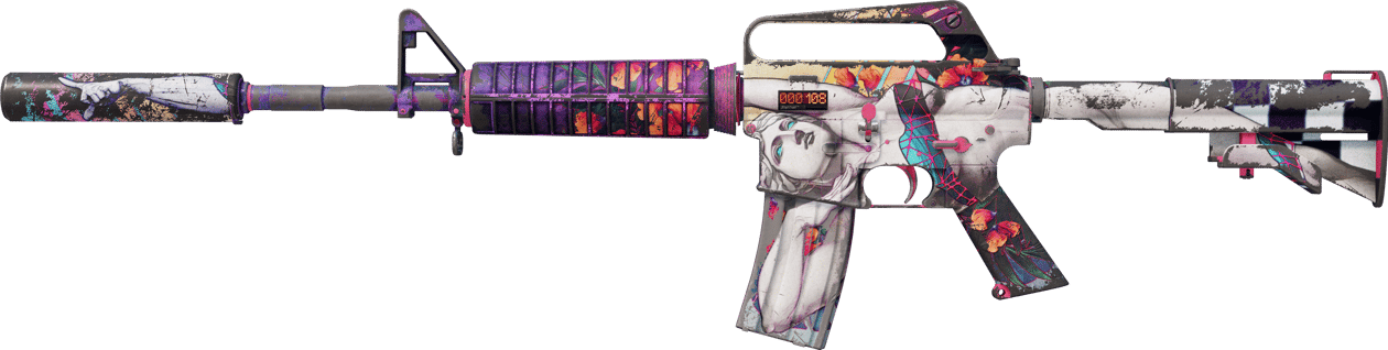 Preview image 1 of StatTrak™ M4A1-S | Vaporwave (Reissussa rähjääntynyt)