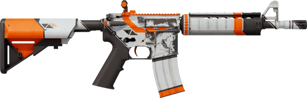 Preview image 2 of StatTrak™ M4A4 | Asiimov (ถลอกปอกเปิกจากการรบ)