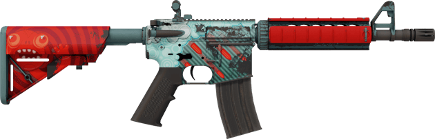 Preview image 2 of StatTrak™ M4A4 | Bullet Rain (新品同様)