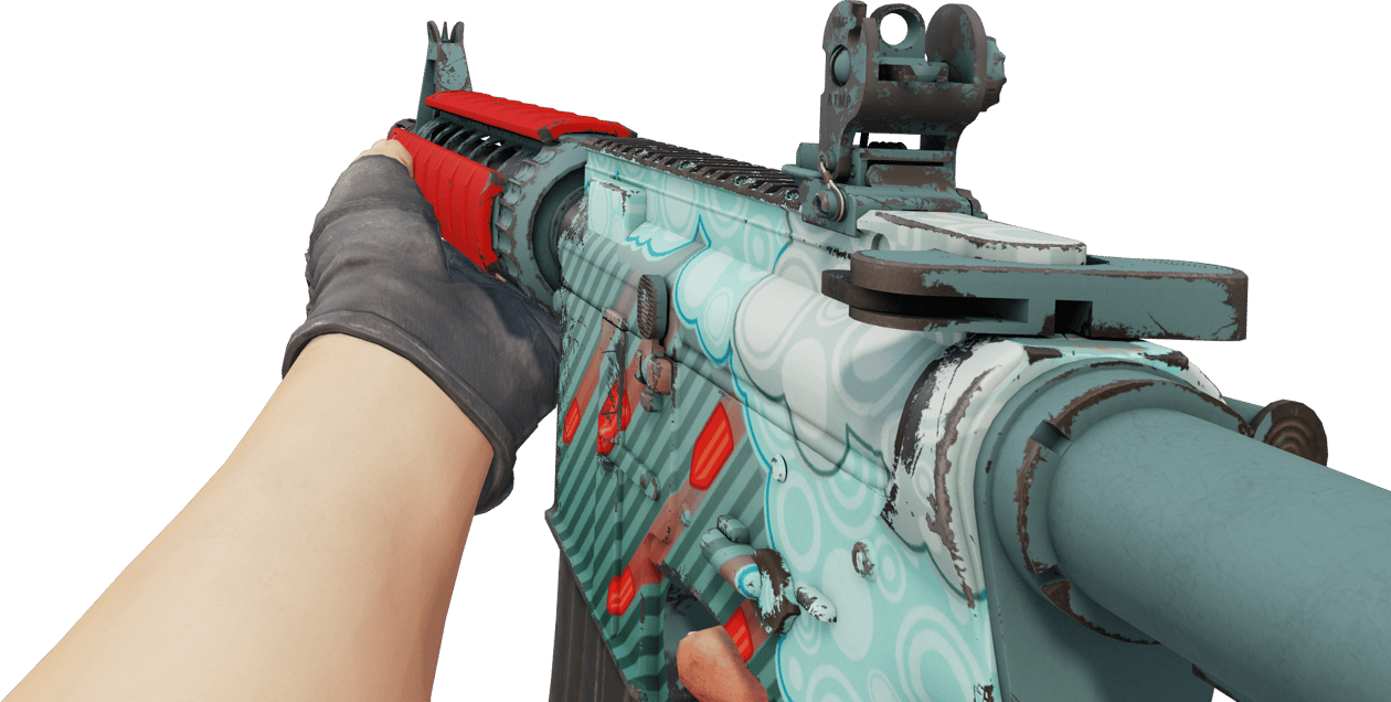 Preview image 3 of StatTrak™ M4A4 | Bullet Rain (新品同様)