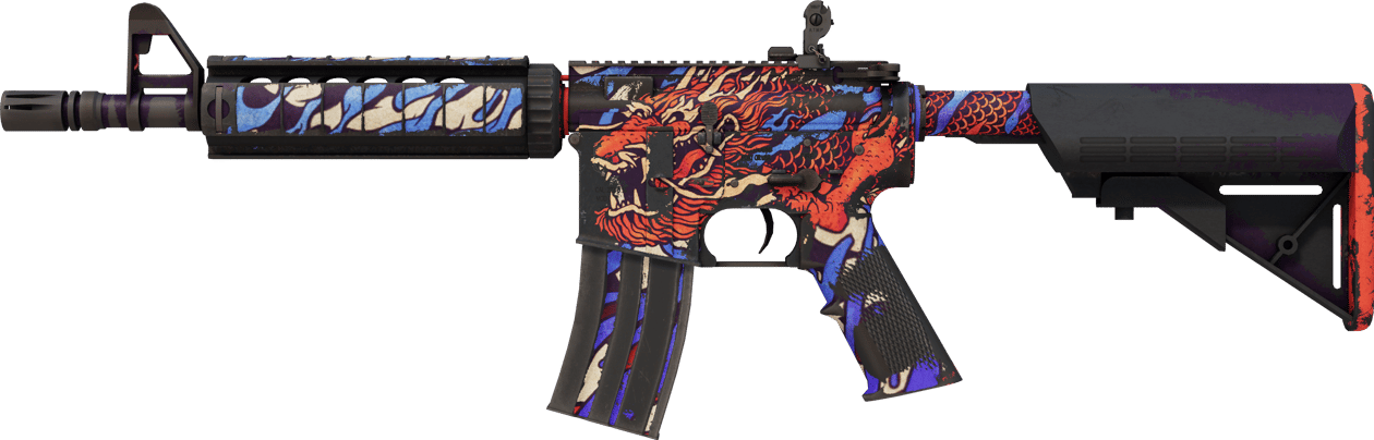 Preview image 2 of M4A4 | 龍王 (Long Vương) (Mòn qua thực chiến)