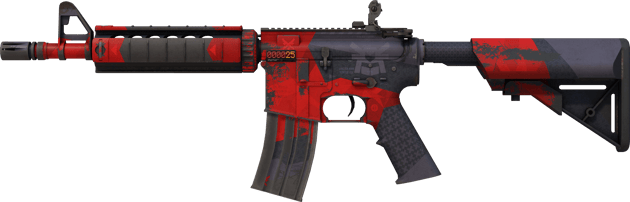 StatTrak™ M4A4 | 邪惡大名 (重度磨損)