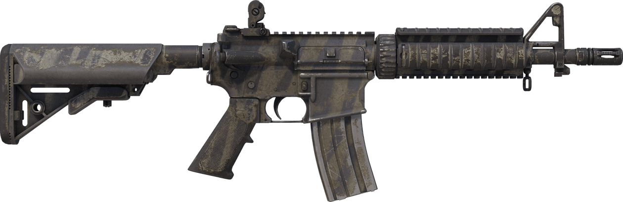 Preview image 2 of StatTrak™ M4A4 | Solgun Zebra (Savaş Görmüş)