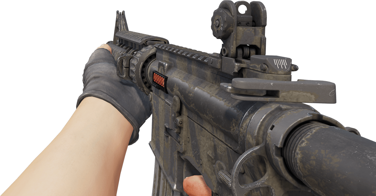 Preview image 3 of StatTrak™ M4A4 | Solgun Zebra (Savaş Görmüş)