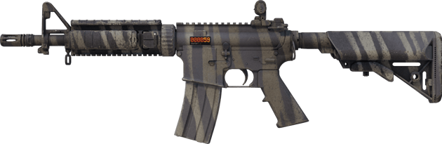 StatTrak™ M4A4 | Zèbre pâle (Très peu usée)