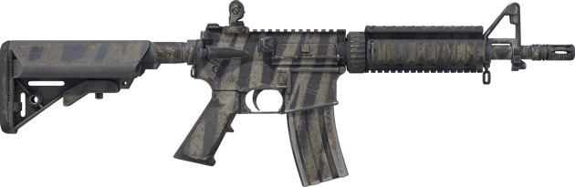 Preview image 2 of StatTrak™ M4A4 | Cebra desteñida (Bastante desgastado)