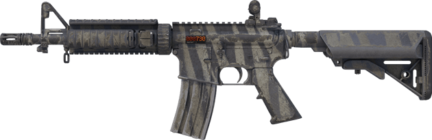 StatTrak™ M4A4 | Cebra desteñida (Bastante desgastado)