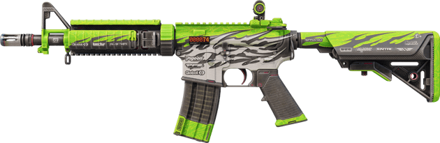 M4A4 (StatTrak™) | Full Throttle (Com Pouco Uso)