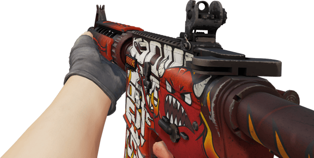Preview image 3 of StatTrak™ M4A4 | Hellfire (FN - Mới cứng)