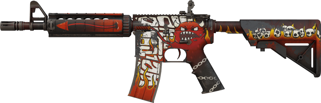 Preview image 1 of StatTrak™ M4A4 | 地狱烈焰 (久经沙场)