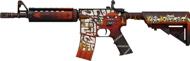 StatTrak™ M4A4 | Ogień piekielny (lekkie zużycie)