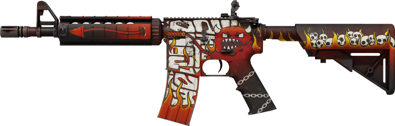 Preview image 1 of StatTrak™ M4A4 | Ogień piekielny (lekkie zużycie)
