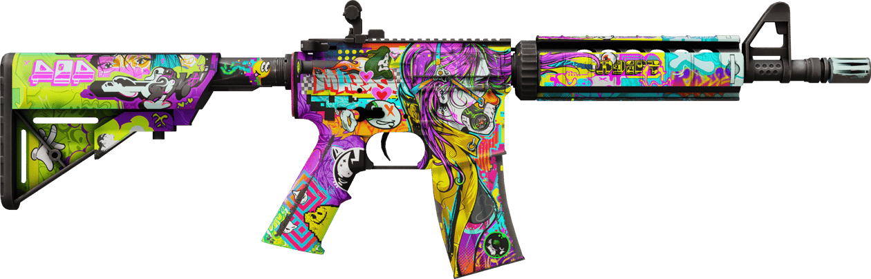 Preview image 2 of StatTrak™ M4A4 | 活色生香 (久经沙场)