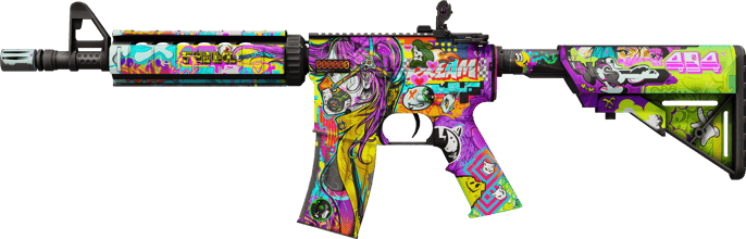 StatTrak™ M4A4 | 活色生香 (久经沙场)