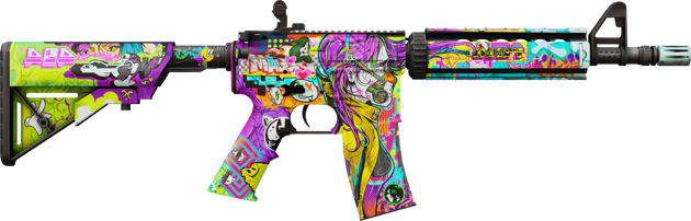 Preview image 2 of StatTrak™ M4A4 | 생기발랄 (거의 깨끗한)