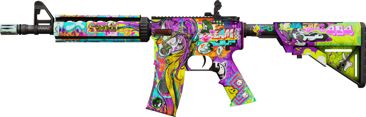 Preview image 1 of StatTrak™ M4A4 | In Living Color (新品同様)