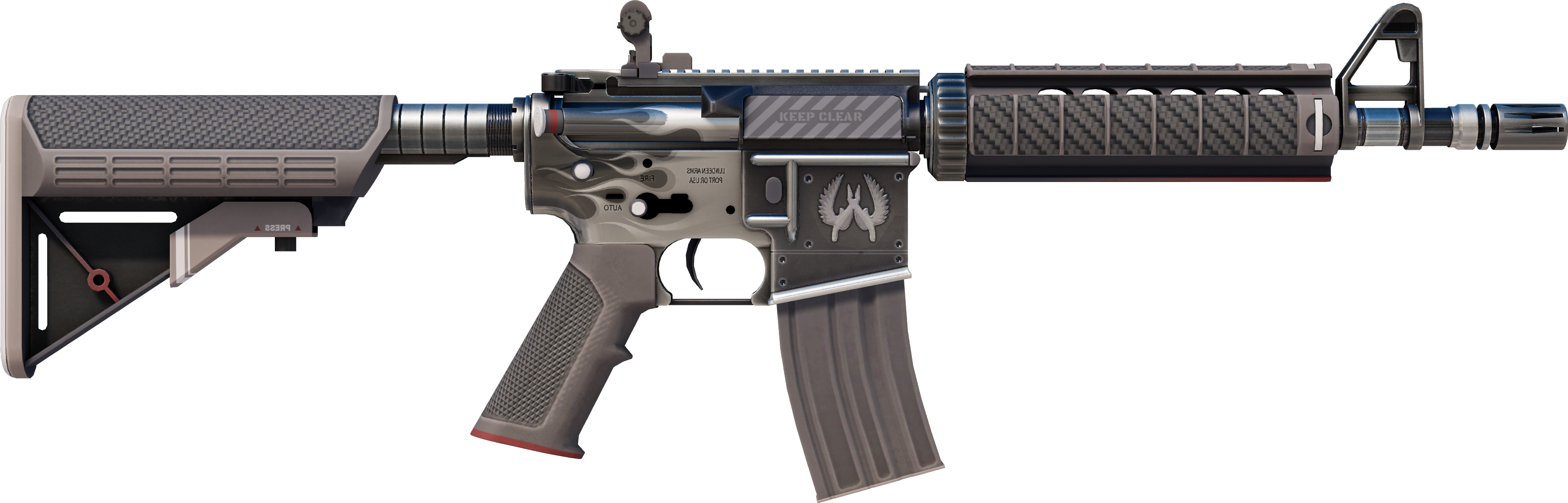 Preview image 2 of StatTrak™ M4A4 | Magnesium (Factory New)