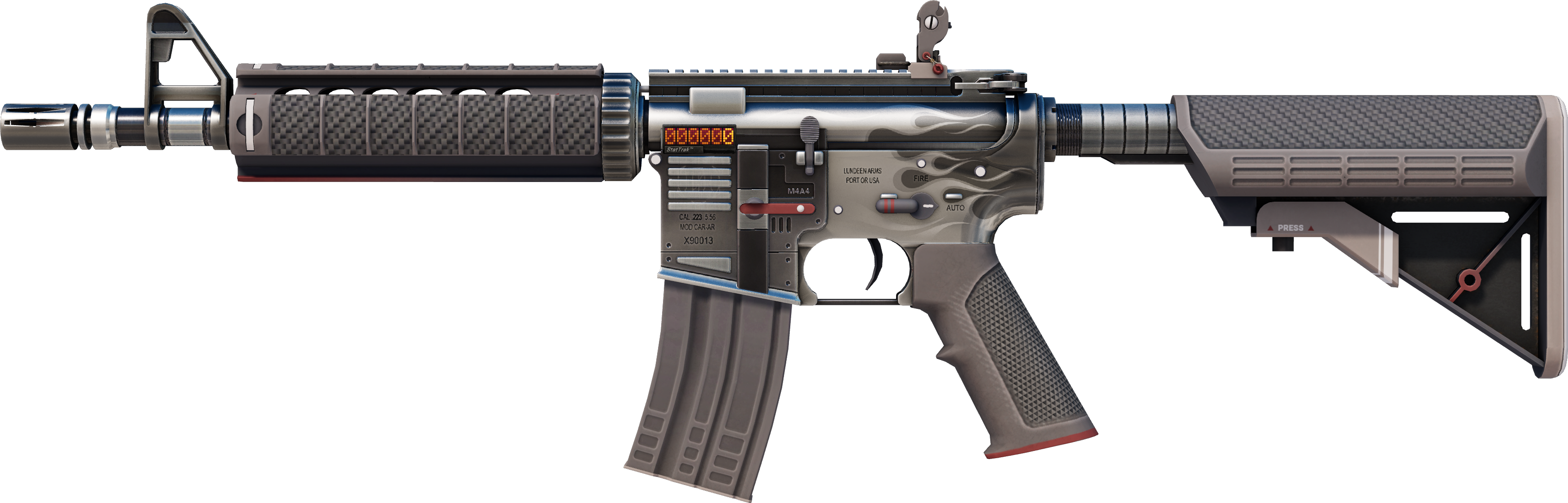 Preview image 1 of StatTrak™ M4A4 | Magnesium (Factory New)