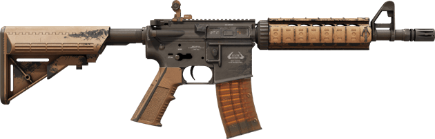 Preview image 2 of StatTrak™ M4A4 | Poly Mag (WW - Khá mòn)
