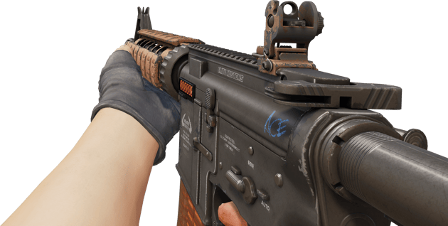 Preview image 3 of StatTrak™ M4A4 | Poly Mag (WW - Khá mòn)