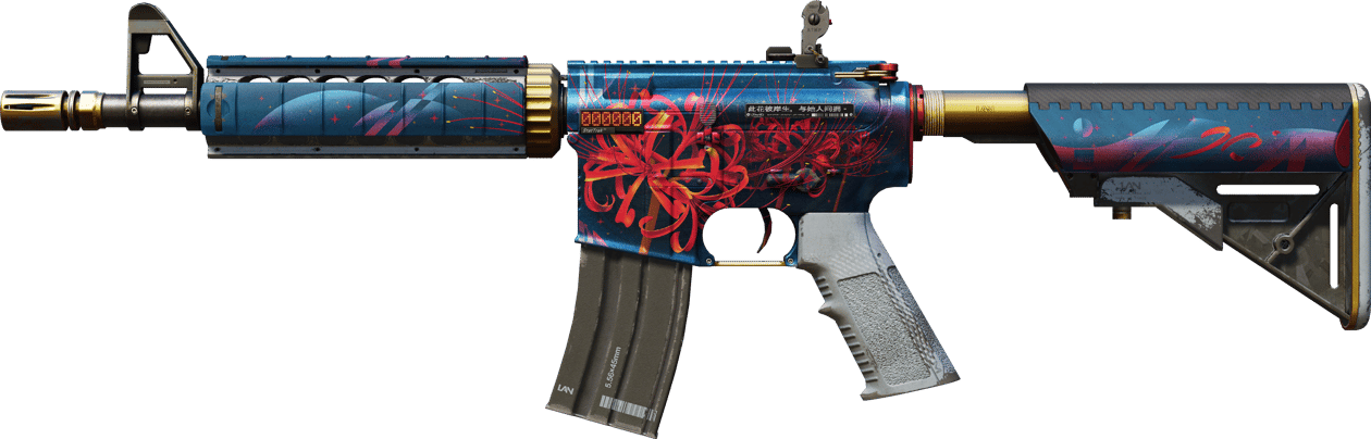 Preview image 1 of StatTrak™ M4A4 | Lirio araña (Algo desgastado)