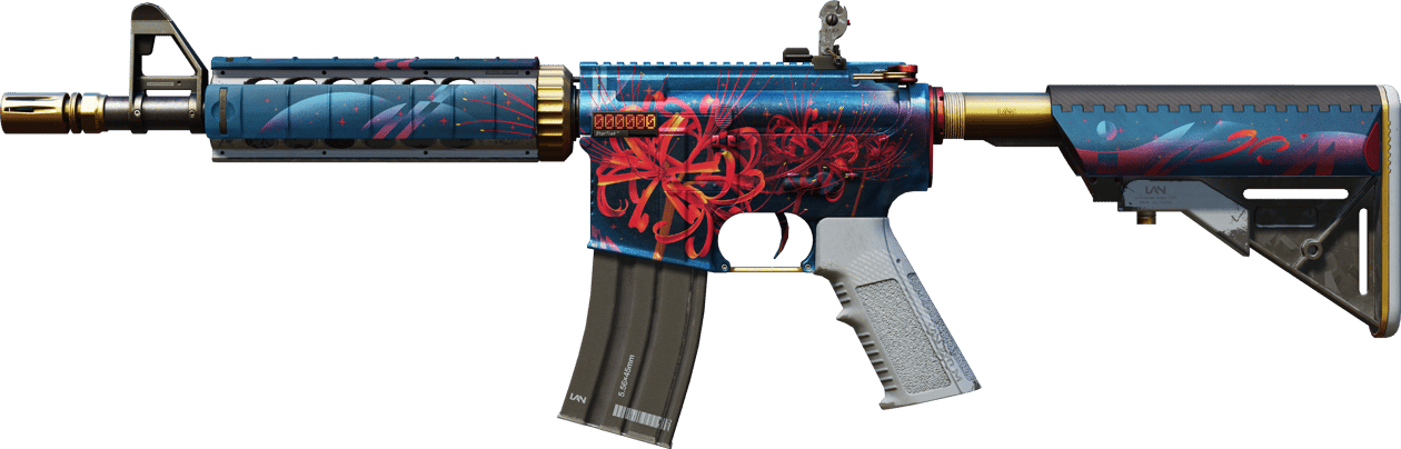 Preview image 1 of StatTrak™ M4A4 | Spider Lily (Com Pouco Uso)